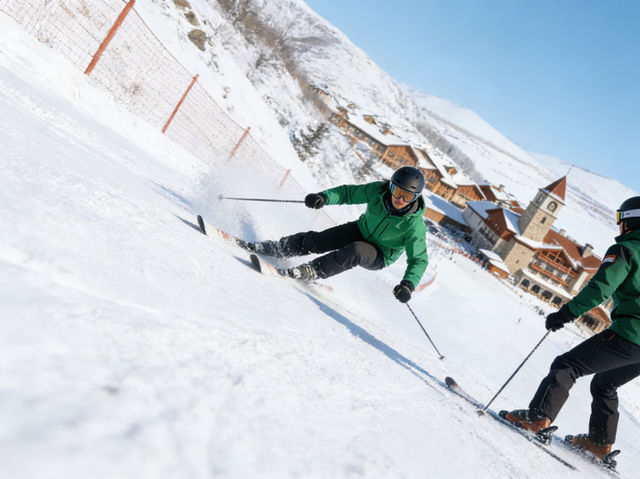 Sayram Lake International Ski Resort: Snow-Capped Lakeside Magic 🌊 Sayram Lake International Ski Resort: Snow-Capped Lakeside Magic 🌊