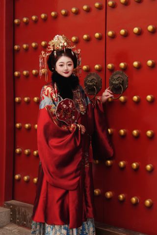 눈 덮인 한복, 절대 아름다운 인증샷