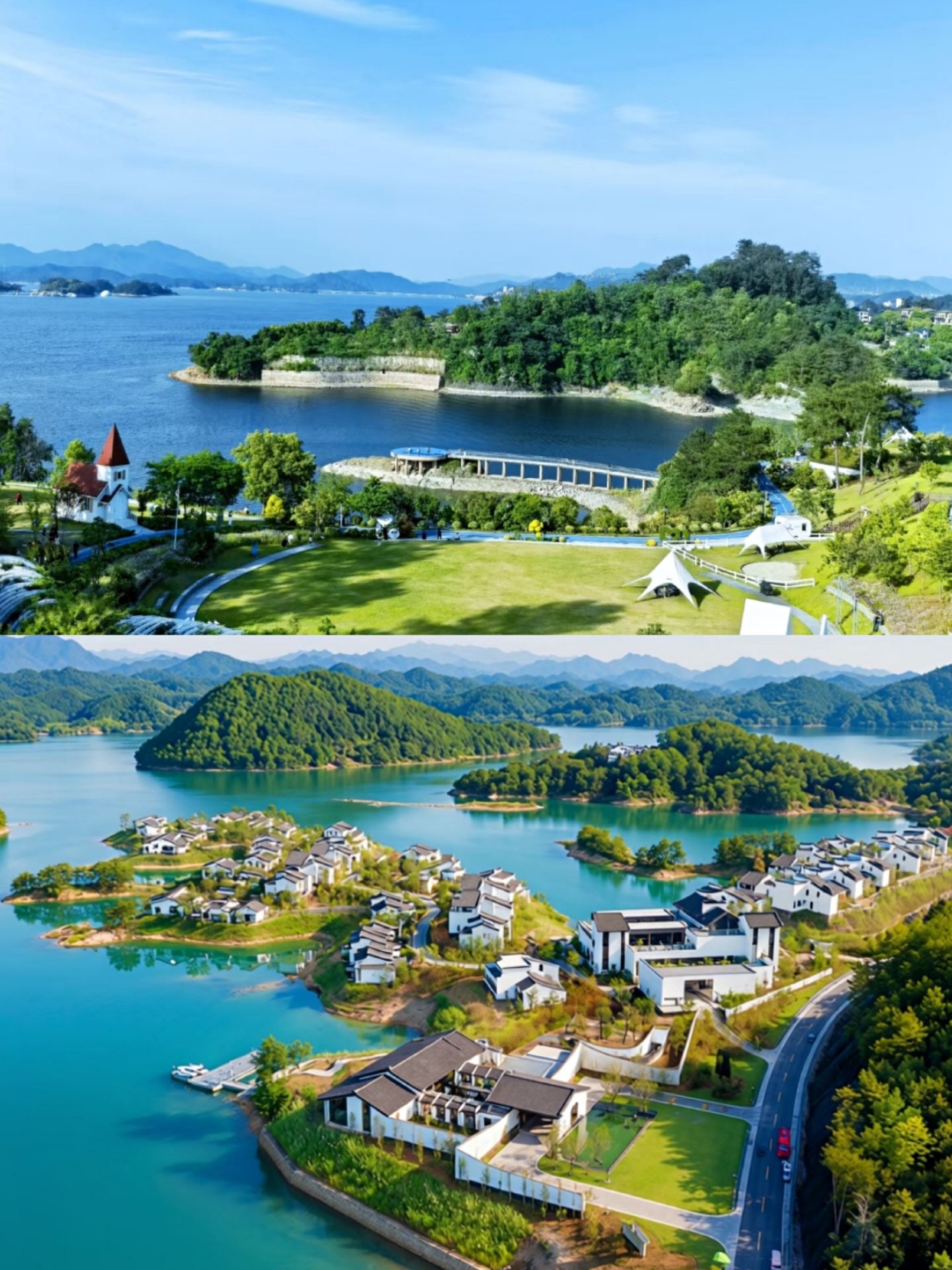千島湖   千島湖天嶼景區｜不必坐船，在城市制高點讀懂湖島風光   來千島湖，多數人的第一選擇是買船