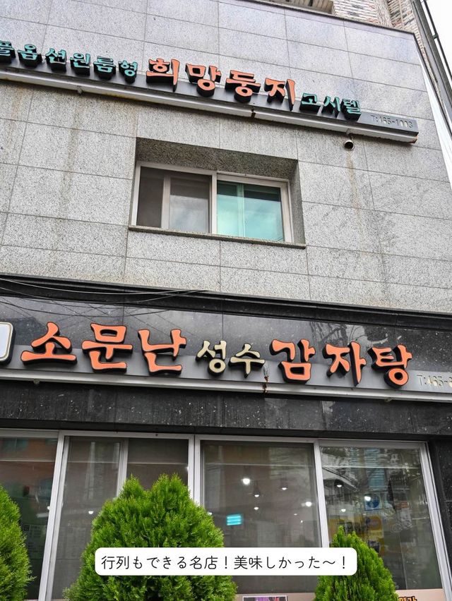 【韓国旅行🇰🇷】行列ができる、カムジャタン有名店でひとりご飯してきた！