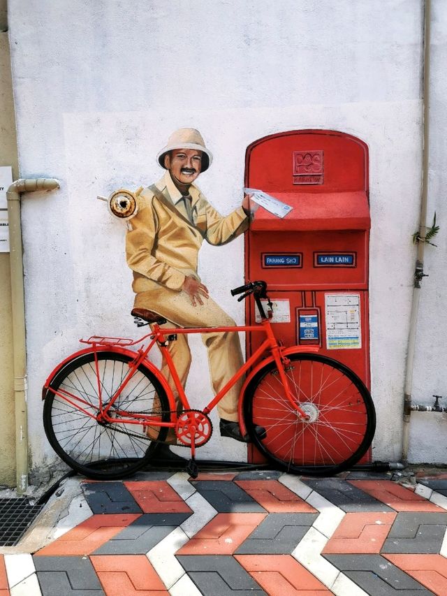 The colours of Kuantan Art Street, Pahang.