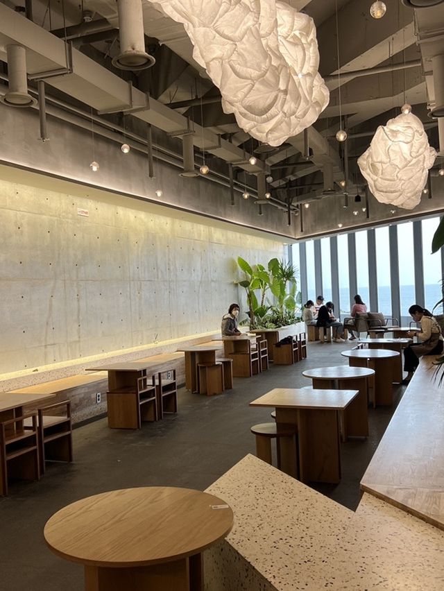 성산일출봉 뷰가 보이는 민트카페