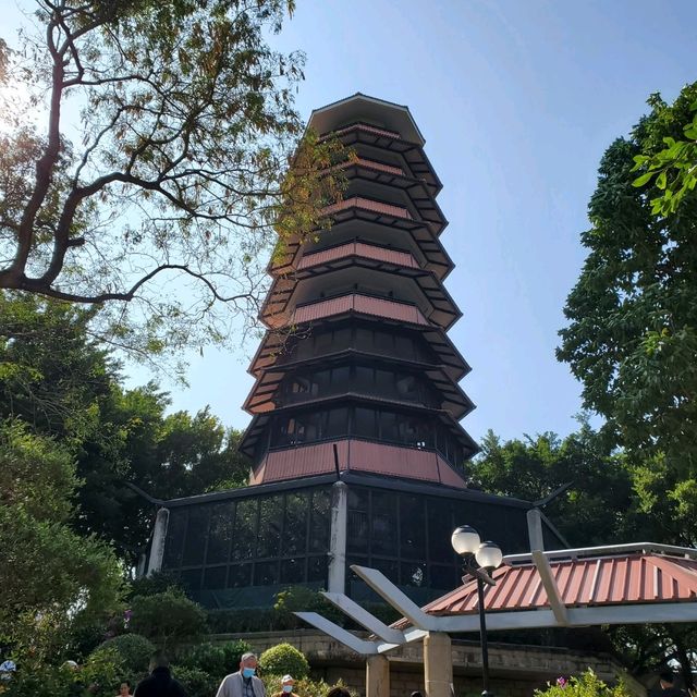 新年好去處之步步高陞。元朗公園百鳥塔