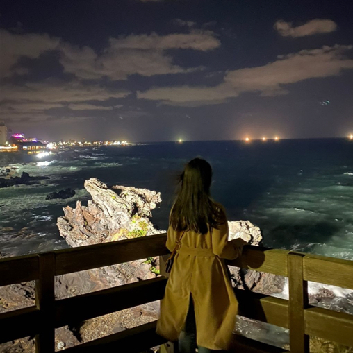 제주, 저녁에 보는 용머리해안도 분위기 있어 !