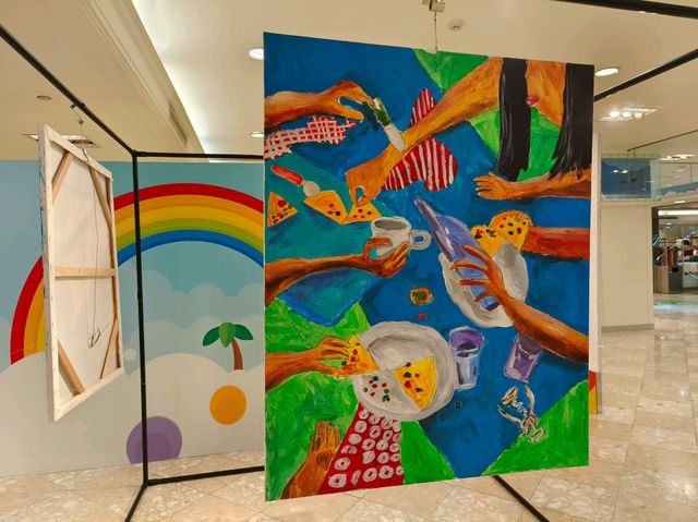 高雄前鎮-兒童繪圖展🌿小藝術家的名畫奇想|（5歲小孩畫的比我好！）