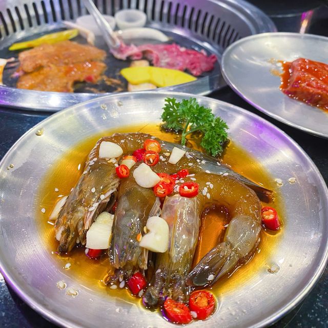 ปิ้งย่างเกาหลี Hongdae BBQ buffet 470net