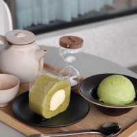 臺北市OsULLOC咖啡店：抹茶和蛋糕美味