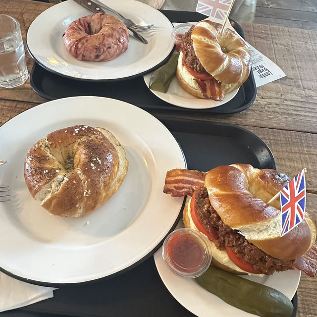 韓国でもっちもちのベーグルを🥯