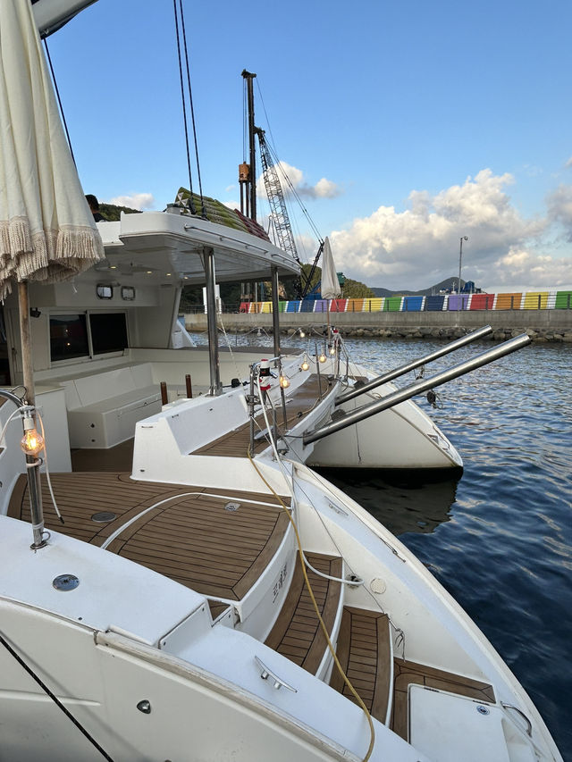 통영 일몰보며 요트타기⛵️