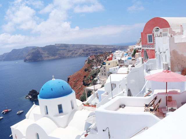 希臘 🇬🇷｜聖托里尼伊亞｜必看藍色的圓頂教堂