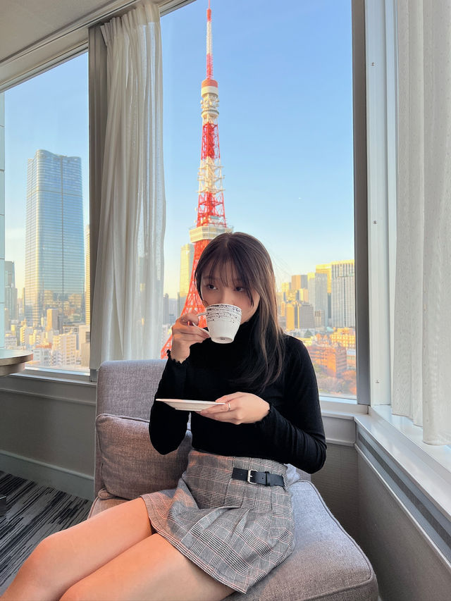 打開窗簾就能看見東京鐵塔的酒店😍🗼