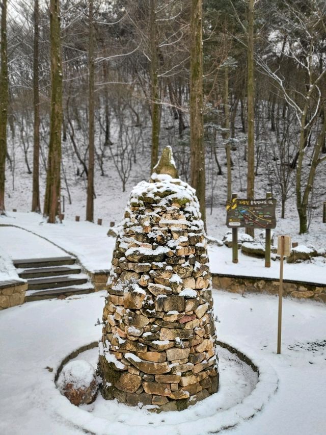 겨울감성 가득한 빙벽이 있는 대전여행지