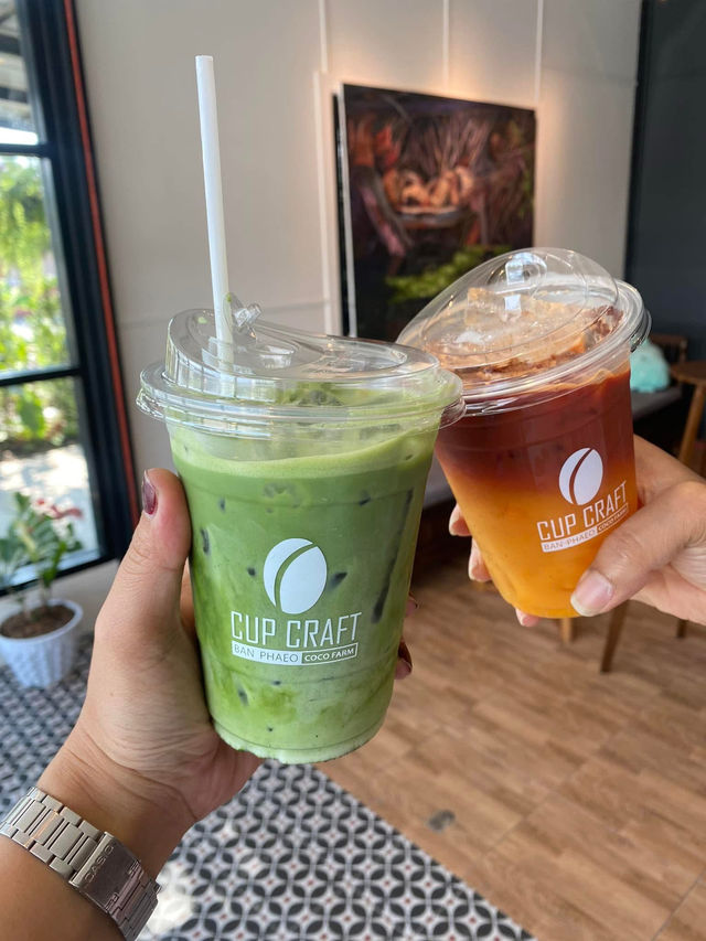 CUPCRAFT คาเฟ่บ้านแพ้ว สมุทรสาคร 
