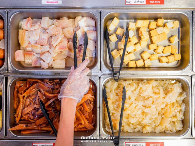 บุฟเฟ่ต์จัดเต็มหมูกระทะซีฟู้ดไม่อั้น 320 NET