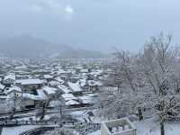 Winter Serenity at Matsushiro Castle