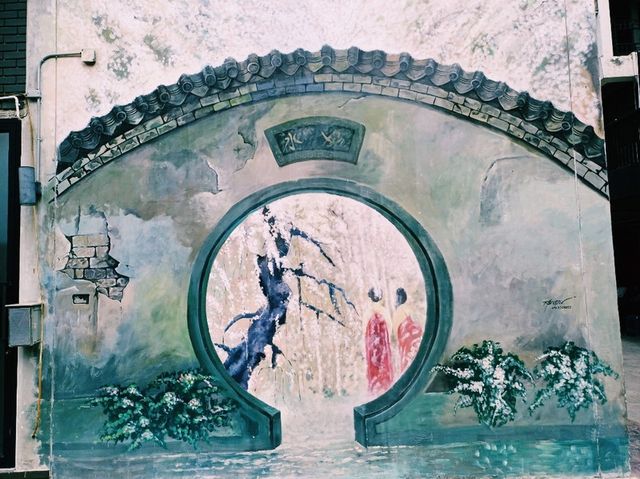 泰國曼谷市中心著名藝術墻繪壁畫景點：Dragon town，精美中華文化藝術墻繪壁畫，復古建築，適合打卡拍照📸