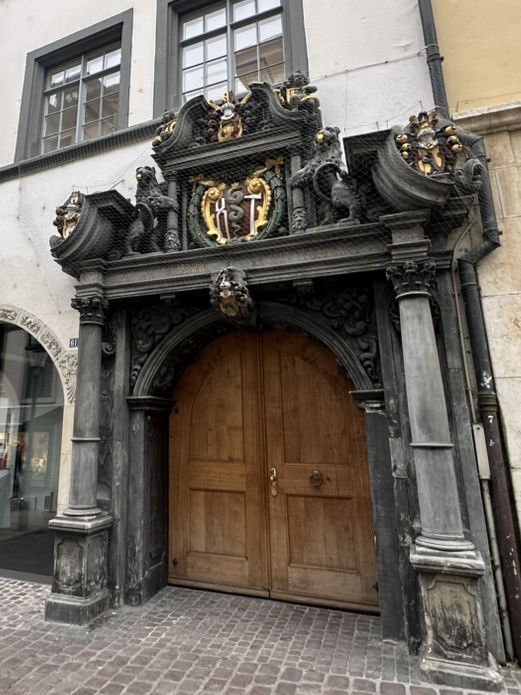 Cute town "Schaffhausen" in Swiss