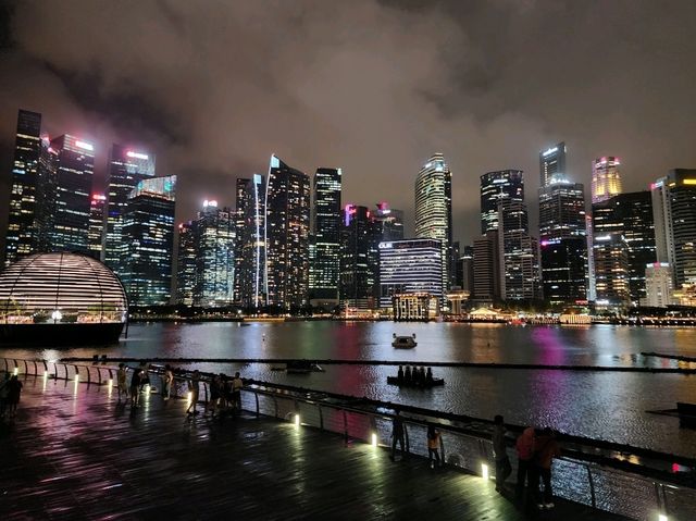 [🇸🇬シンガポール] 夜のシンガポールの街を歩く