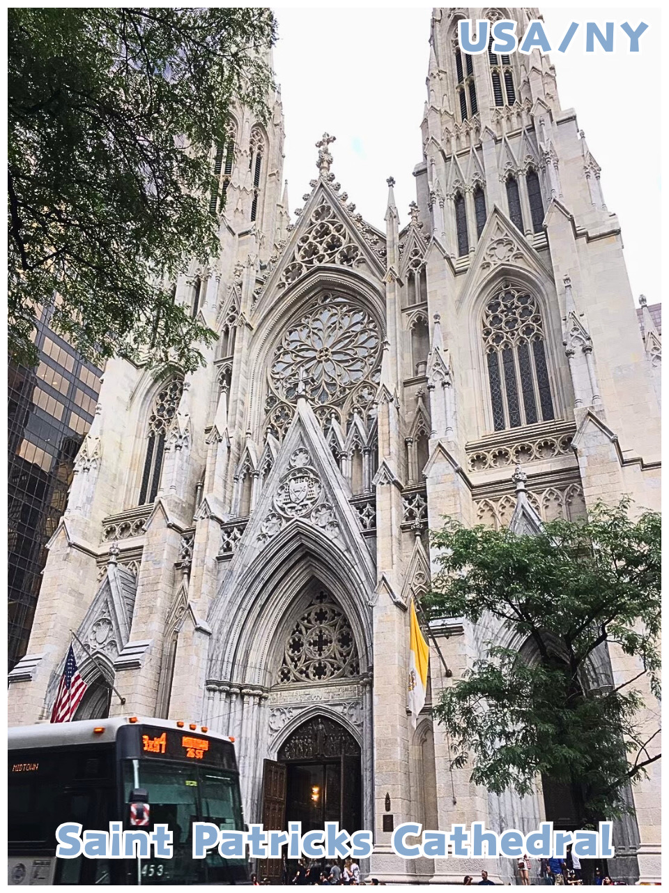 USA/NY】ニューヨーク5番街の中心地にそびえ立つ大聖堂＊セント