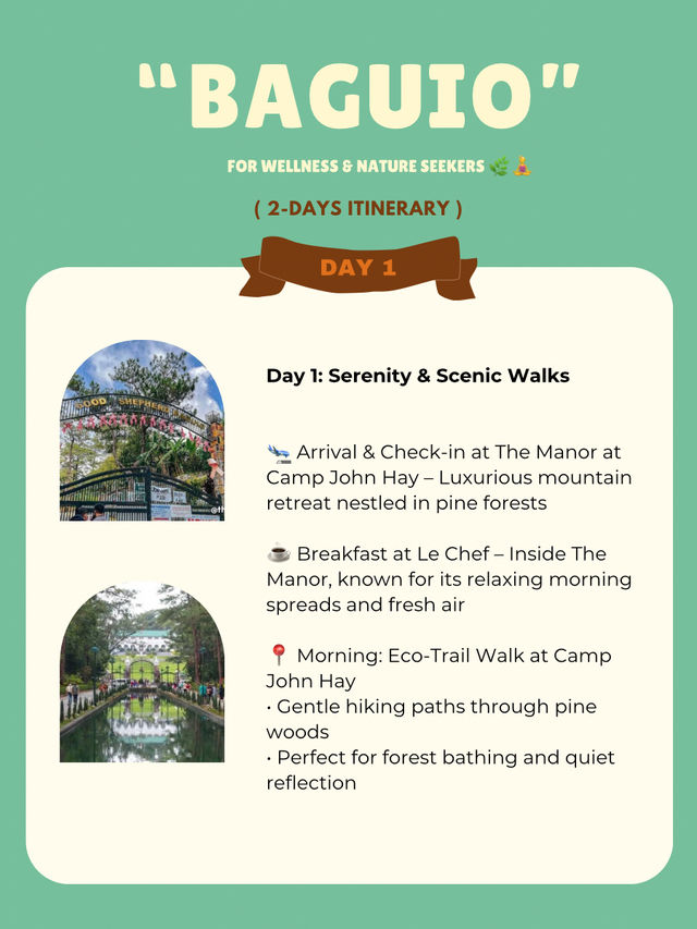 Baguio for Wellness & Nature Seekers 🌿🧘‍♀️