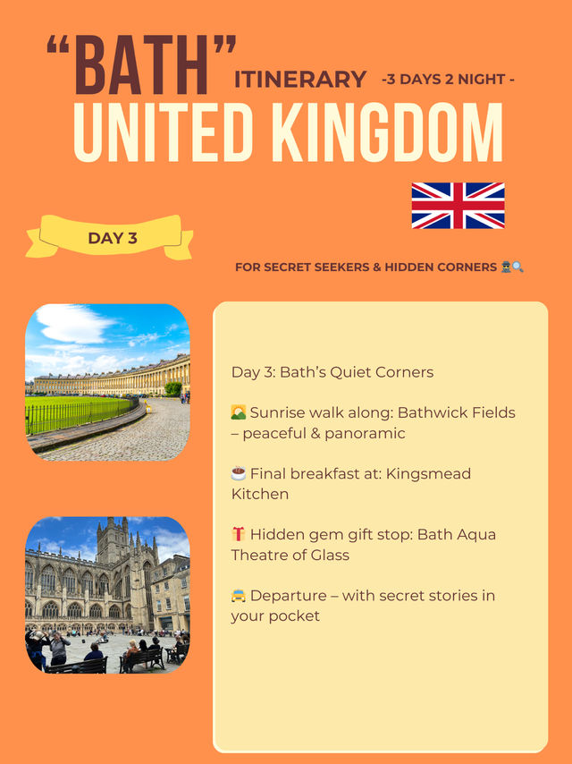 Bath 3-days itinerary 