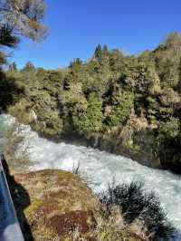 紐西蘭北島｜Huka Falls｜Taupo 的藍色奇蹟