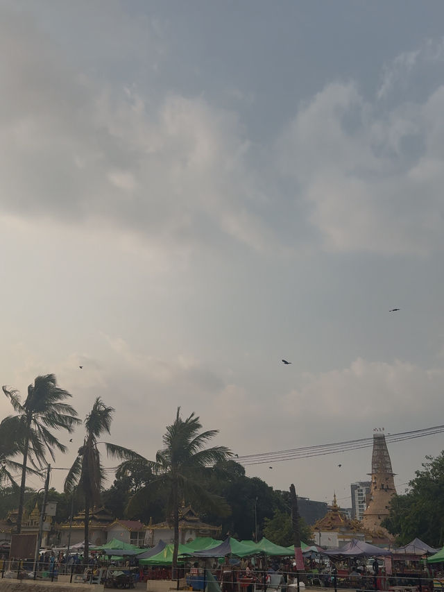 🌇 Chasing Sunsets & Feeding Birds at Botataung Jetty