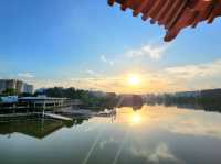 Twin Pagoda: A Peaceful Spot by the Lake