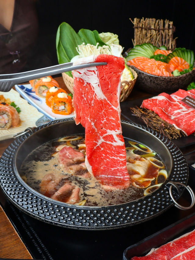 ร้านบุฟเฟ่ต์สุกี้สไตล์ญี่ปุ่น เพิ่มแซลมอนไม่อั้น