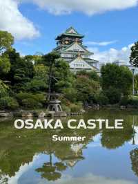 🏯 Osaka Castle in summer time.