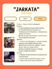🏙️ 3-Day Jakarta Itinerary