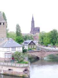 Beautiful city at the border between Germany and France