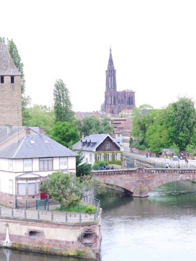 Beautiful city at the border between Germany and France