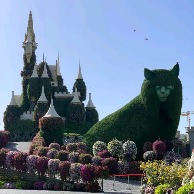 享受杜拜奇蹟花園的繽紛奇觀