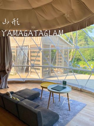 ห้อง "MOON" ที่ Yamagata glam🏕️ มีแสงจันทร์เต็มดวงอันแสนน่ารัก
