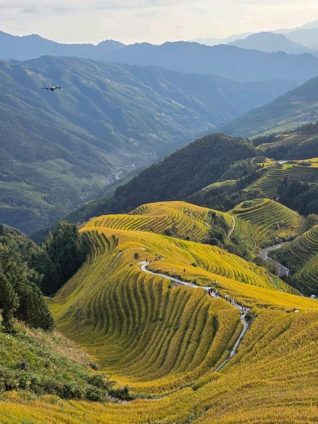 Деревня Пинъань на рисовых террасах Лунцзи: