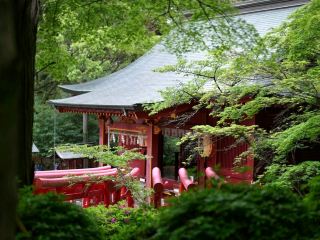 미야지다케 신사 (Miyajidake Shrine)。