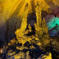 Huanglong colorful cave