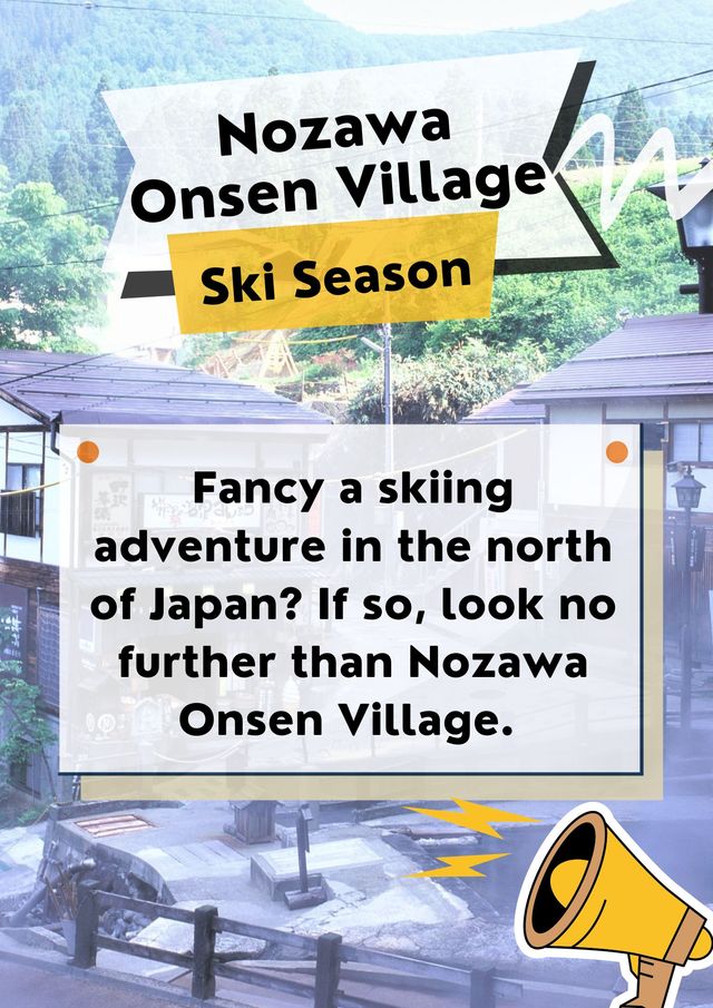 Ski Season at Nozawa Onsen Village🏂