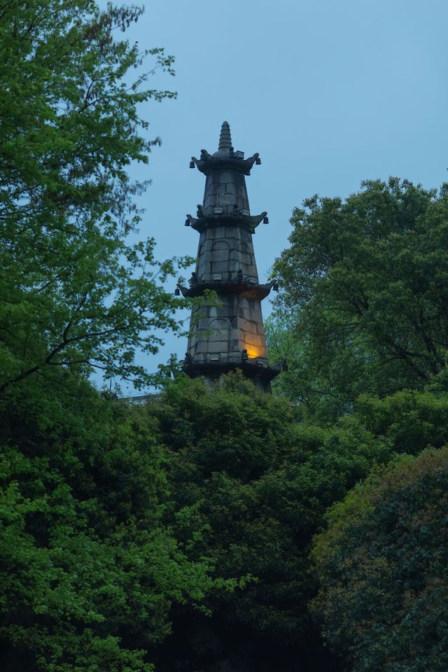 長沙的小眾寺廟，掉落進綠色的詩意裡