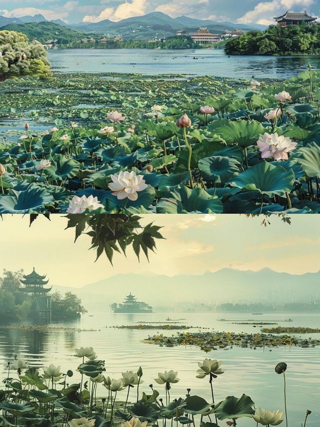 西湖美景圖畫，別錯過這場浪漫