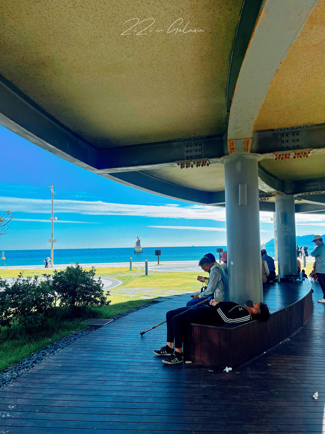 【釜山海雲臺海水浴場】春天踏春看海心曠神怡