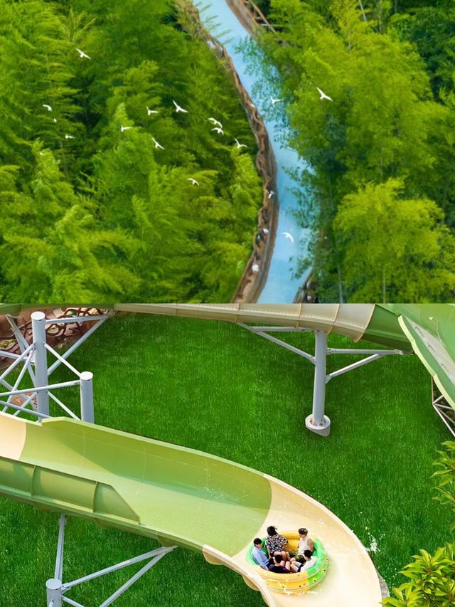 浙江安吉歡樂風暴水樂園，溜娃好去處
