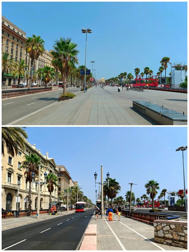 巴塞隆拿海濱，92年奧運會改變了這個城市