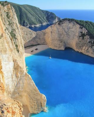 Navagio Beach, Lefkada, Greece - A paradise of charming blue sea and white sand