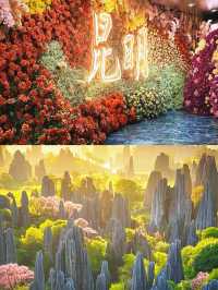 暖陽花香四季春，滇池石林民族情，昆明等你！