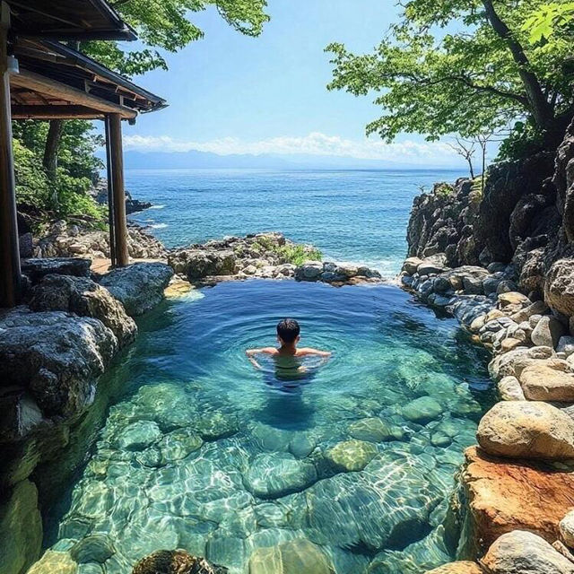 伊豆🌊原來漫畫裡的海景溫泉真的存在！白濱海舟酒店美到窒息！