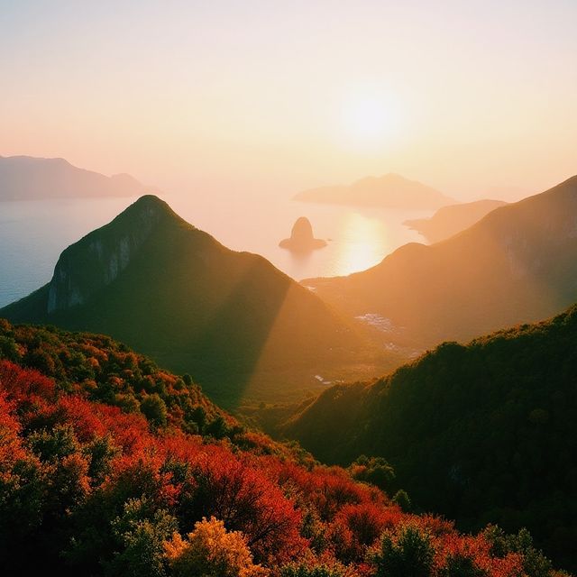 秋天的潿洲島浪漫暴擊南灣鱷魚山才是yyds！