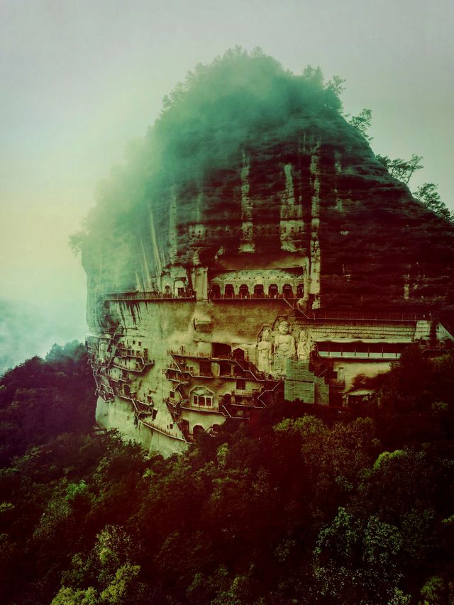 天水麥積山石窟 天水麥積山石窟