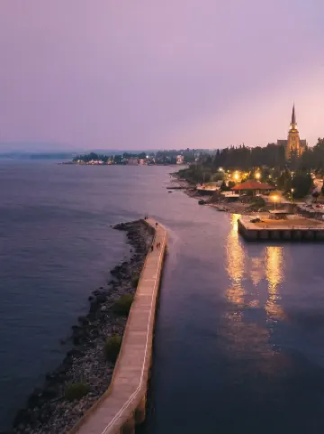 What attractions does the country farthest from us have?